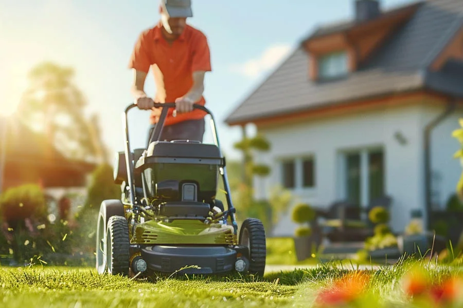 self propelled battery mower